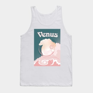 Venus - Art Nouveau Space Travel Poster Tank Top